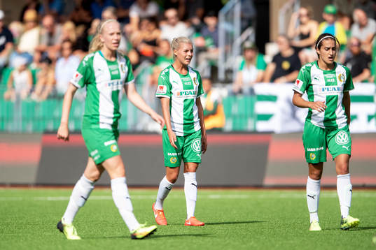 Hammarbys Lotta Ökvist och Sejde Abrahamsson deppar