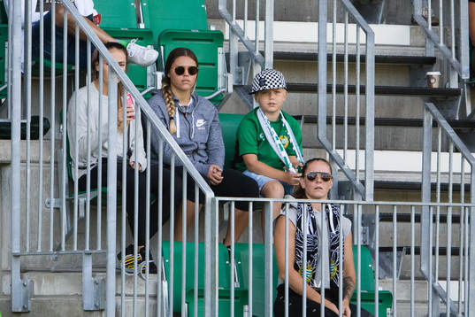 Hammarbys nyförvärv Lauren Kaskie på läktaren