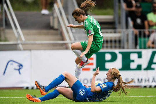 Hammarbys Hanna Lundqvist och Eskilstunas Vaila Marie