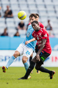 Malmö FFs Andreas Vindheim och Trelleborgs Kofi Sarkodie