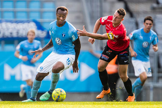 Malmö FFs Carlos Strandberg och Trelleborgs Alexander