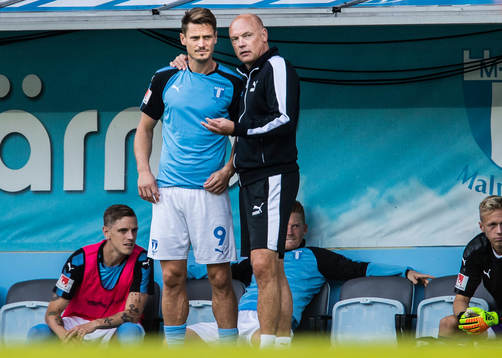 Malmö FFs Markus Rosenberg och tränare Uwe Rösler