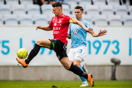 Trelleborgs Alexander Blomqvist och Malmö FFs Marcus