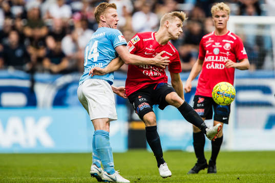 Malmö FFs Anders Christiansen och Trelleborgs Erik