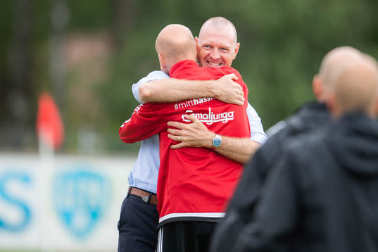 Vittsjös tränare Mats "Mulle" Karlsson och Thomas
