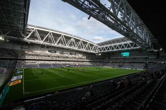 Generell vy över Tele2 Arena när Djurgården och Kalmar