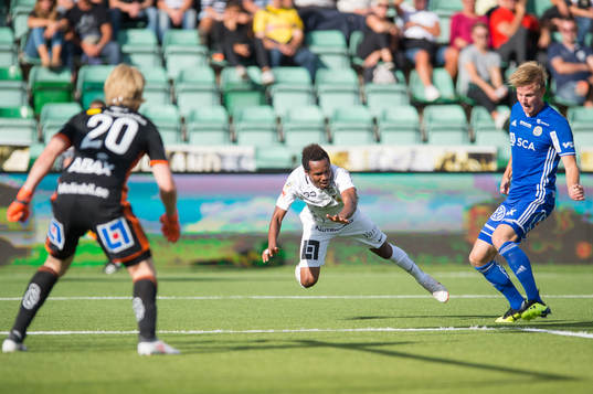Häckens Nasiru Mohammed och Sundsvalls David Myrestam