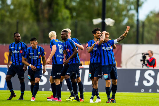 Vadim Demidov of Stabæk celebrates the 1-0 goal