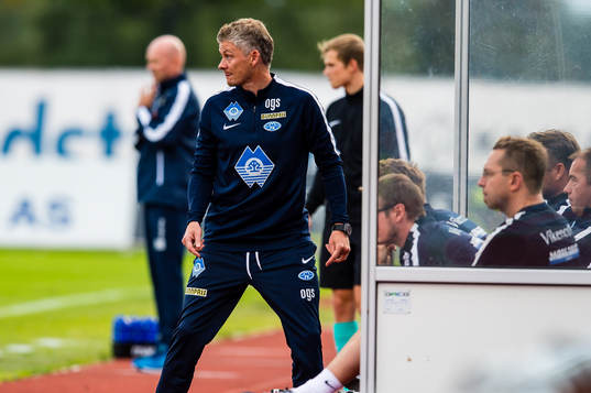 Ole Gunnar Solskjær, head coach of Molde