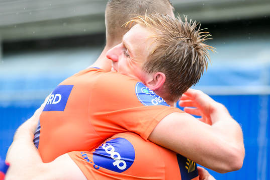 Torbjørn Agdestein of Aalesund celebrates