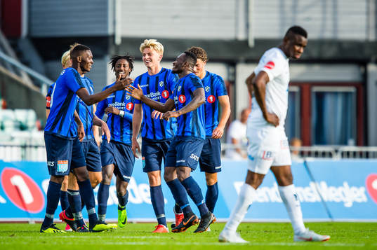 Bi Sylvestre Franck Fortune Boli of Stabæk celebrates the