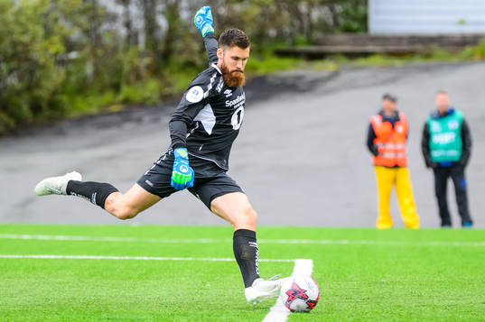 Goalkeeper Marius Berntzen of Tromsdalen