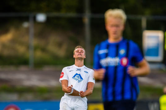 Stian Rode Gregersen of Molde looks dejected