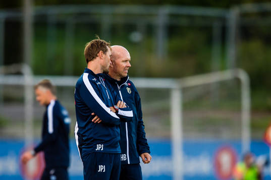 Henning Berg, head coach of Stabæk, and Jan Peder Jalland
