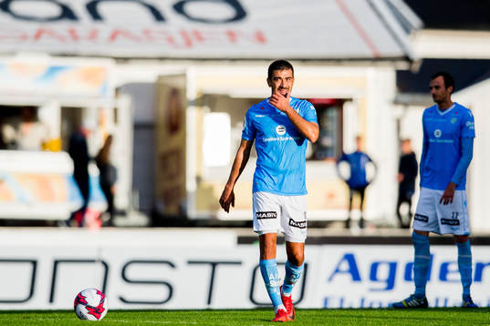 Sanel Kapidzic of Sandnes Ulf looks dejected