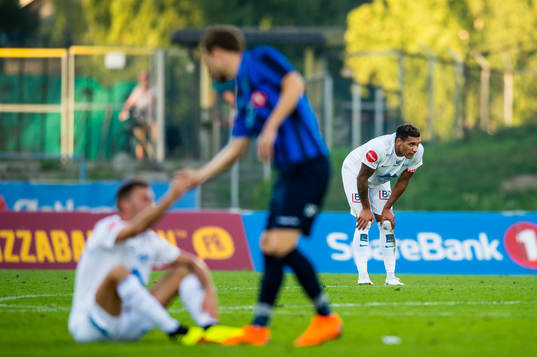 Lunan Ruben Gabrielsen of Molde looks dejected