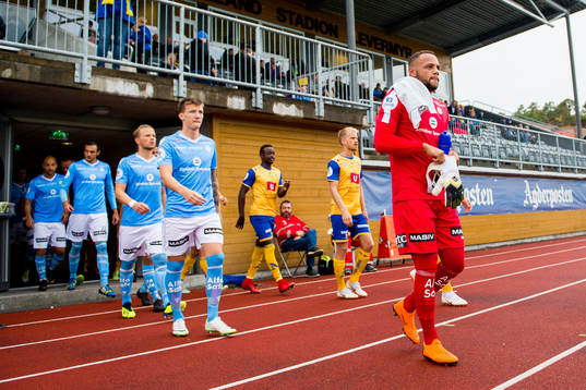 Goalkeeper Nicklas Frenderup of Sandnes Ulf