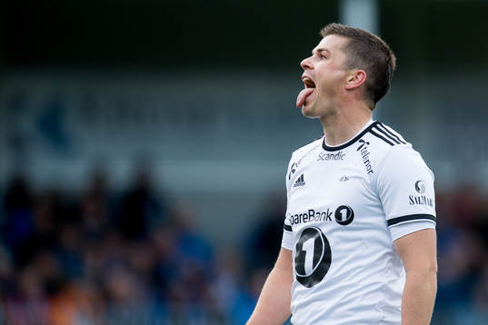 Pål André Helland of Rosenborg reacts