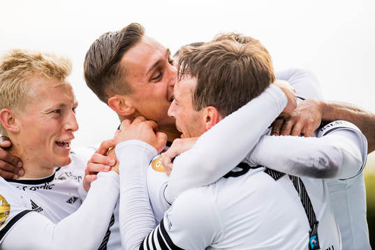 Players of Rosenborg celebrate