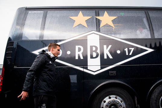 Anders Konradsen of Rosenborg leaves the arena