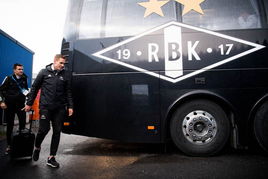 Anders Konradsen of Rosenborg leaves the arena