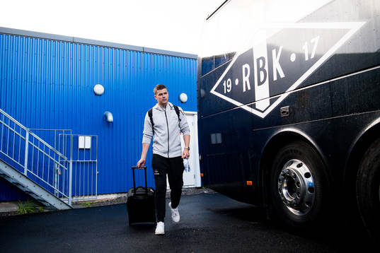 Pål André Helland of Rosenborg leaves the arena