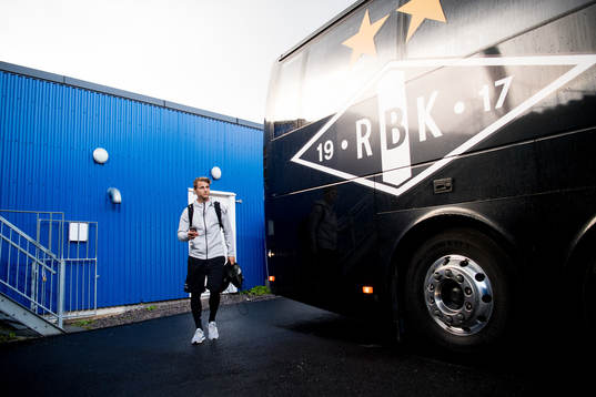 Vegar Eggen Hedenstad of Rosenborg leaves the arena