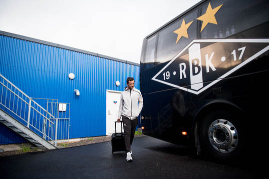 Even Hovland of Rosenborg leaves the arena