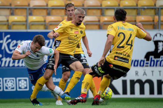 Elfsborgs Ibrahim Dresevic och Norrköpings Simon Skrabb