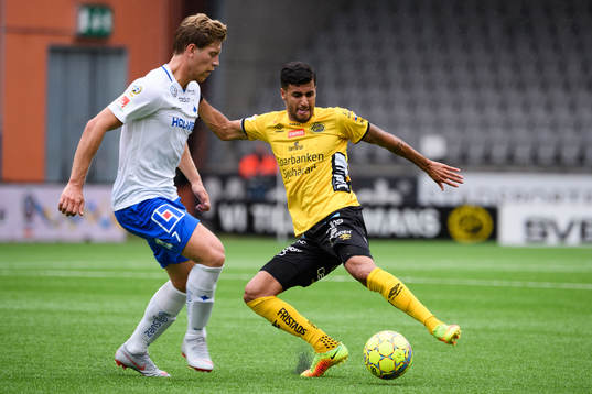 Elfsborgs Rami Kaib och Norrköpings Alexander Fransson