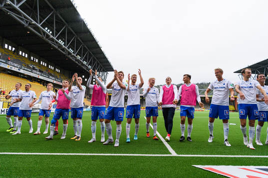 Norrköpings spelare jublar