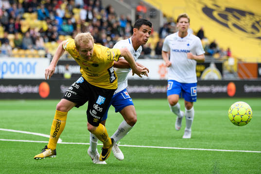 Elfsborgs Simon Lundevall och Norrköpings Ian Smith