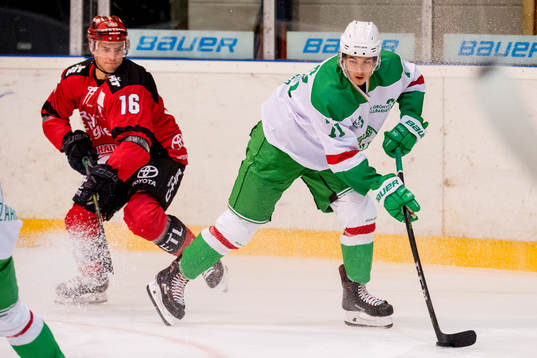 Kölns Tobias Viklund och Rögles Ken Jäger
