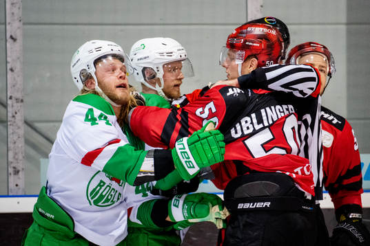 Rögles Olle Liss och Ted Brithén samt Kölns Alexander