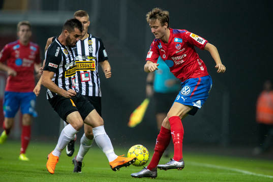 Helsingborgs Rasmus Jönsson och Landskronas Igor