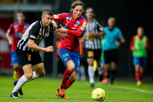 Landskronas Alfons Sampstedt och Helsingborgs Max Svensson