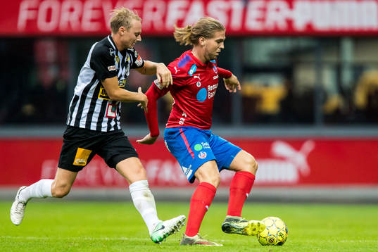 Landskronas Måns Ekvall och Helsingborgs Charlie Weberg