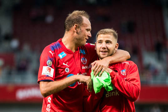 Helsingborgs Andreas Granqvist och Darijan Bojanic
