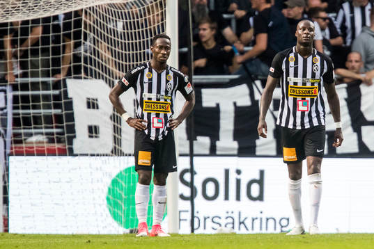 Landskronas Karim Sadat och Joe Sise deppar