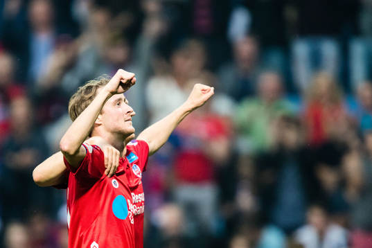 Helsingborgs Rasmus Jönsson jublar