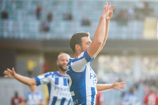 IFK Göteborgs Giorgi Kharaishvili jublar