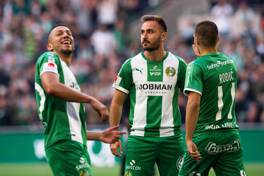 Hammarbys Muamer Tankovic jublar