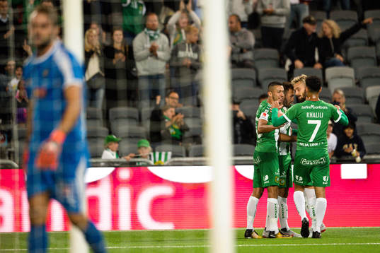 Hammarbys Muamer Tankovic jublar