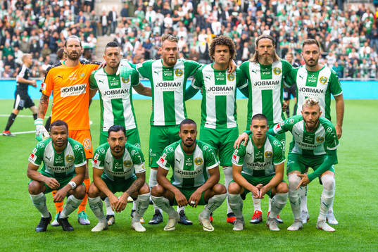 Hammarbys startelva före fotbollsmatchen i Allsvenskan