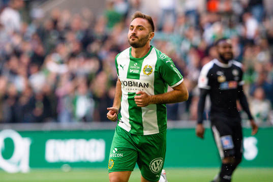 Hammarbys Muamer Tankovic jublar