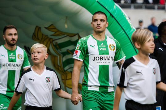 Hammarbys Vladimir Rodic före  fotbollsmatchen i