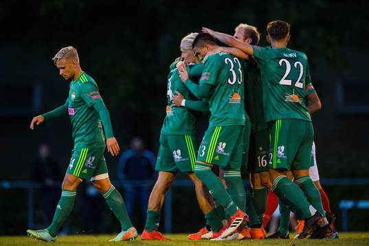 Dalkurds spelare jublar