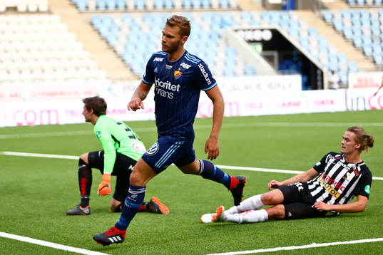 Djurgårdens Jesper Karlström jublar