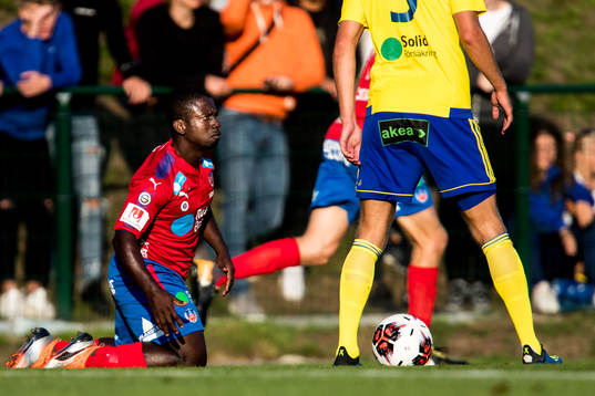 Helsingborgs Thierry Zahui deppar