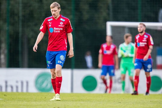 Helsingborgs Andri Runar Bjarnason deppar